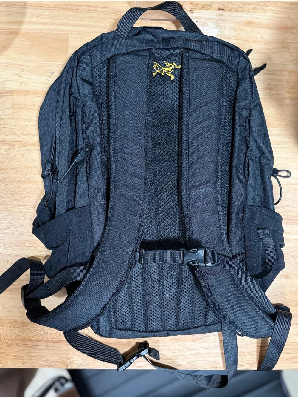 Arc'teryx Black Backpack with Yellow Logo - Men's Pack